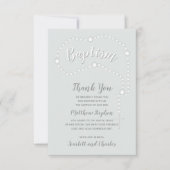 Baptisme Rosary op Powds Blue Kaart (Voorkant)