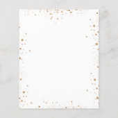 Baptisme sunflower eucalyptus budget uitnodiging flyer (Achterkant)