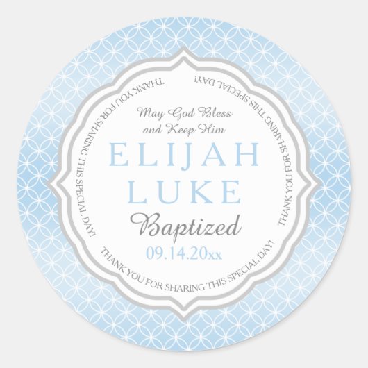 Baptisme | Tjonge Eternity Rings Ronde Sticker (Voorkant)