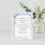 Baptisme Uitnodiging Briefkaart (Staand voorkant)