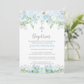 Baptisme Uitnodiging, Christening, Toewijzing Kaart (Staand voorkant)