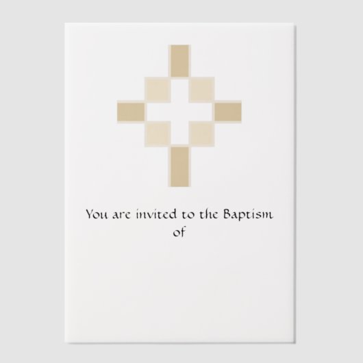 Baptisme-uitnodiging Vellum Uitnodigingen (Voorkant)