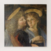 Baptisme van Christus Angels door Leonardo da Vinc Legpuzzel (Verticaal)