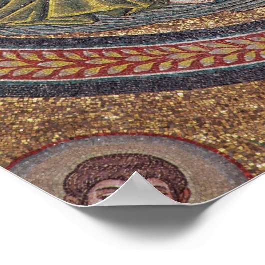 Baptisme van Christus door John de Baptist Poster (Hoek)