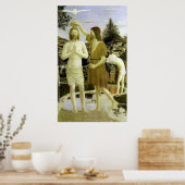 Baptisme van Christus door Piero della Francesca ( Poster (Keuken)