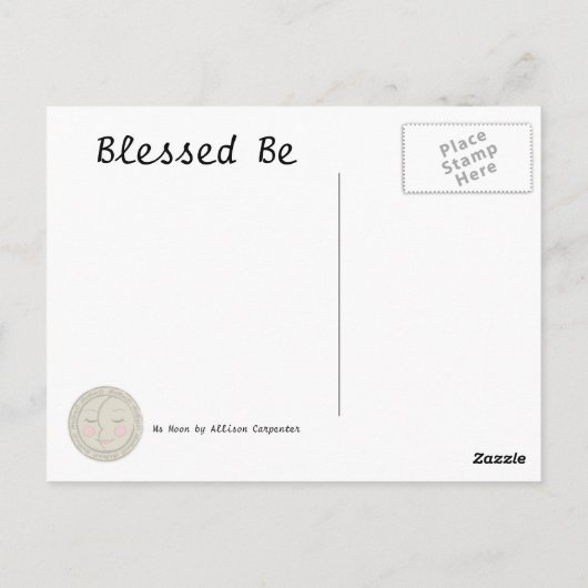 Baptisme van de aarde briefkaart (Achterkant)