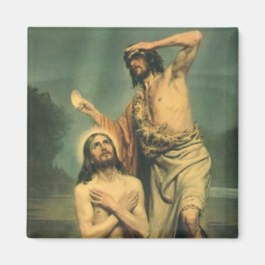Baptisme van Jezus Christus door John de Baptist Magneet (Voorkant)