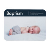Baptisme voor hem moderne, minimalistische aangepa magneet (Horizontaal)