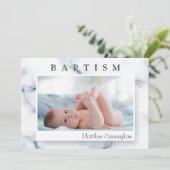 Baptisme voor zijn moderne marmer kaart (Staand voorkant)