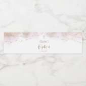 Baptisme | waterverf splash waterfles etiket (Enkel label)