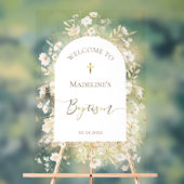 Baptisme welkom acryl bord (Neutraal)