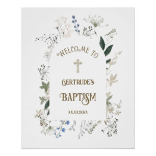 Baptisme-welkomstteken Perfect Poster