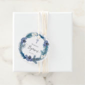 Baptisme winterblauwe baarse labels (In situ)