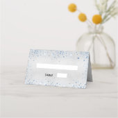 Baptisme zilverblauw glitter sparkles (Voorkant)