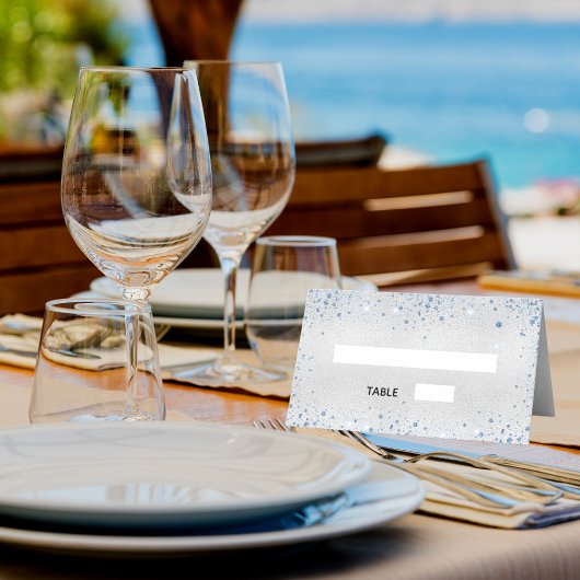 Baptisme zilverblauw glitter sparkles