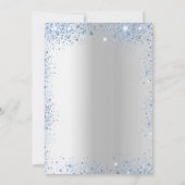 Baptisme zilverblauw jongetkruis kaart (Achterkant)