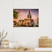 Baptistische kerk van Windsor, Nova Scotia HDR. Poster (Keuken)