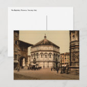 Baptistry, Florence, Toscane, Italië Briefkaart (Voorkant / Achterkant)