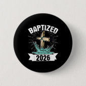Baptized 2026  ronde button 5,7 cm (Voorkant)
