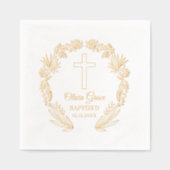 Baptized Floral Cross Religious Event  (Recto)
