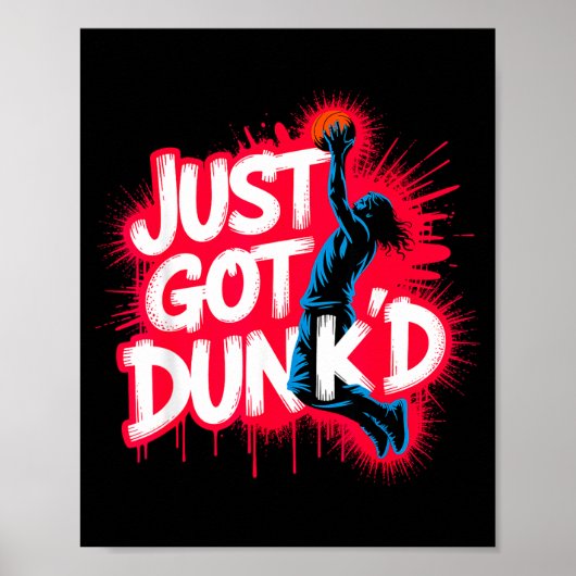 Baptized Jesus Just Got Dunked Baptism Poster (Voorkant)