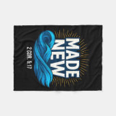 Baptized Made New Baptism  Fleece Deken (Voorkant (Horizontaal))