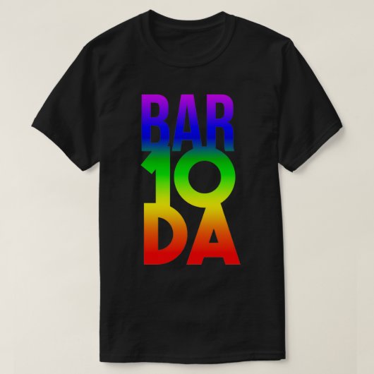 BAR 10 DA Bartender PRIDE Rainbow Funny Bartender T-shirt (Design voorkant)