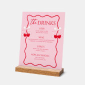 Bar à boissons Rose et Rouge pour Enterrement de V (Angle)