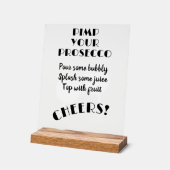 Bar à cocktails Fun Pimp Your Prosecco Instruction (Angle)