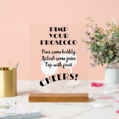 Bar à cocktails Fun Pimp Your Prosecco Instruction (Mariage)