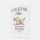 Bar à cocktails Green & Red Classy (Angle)