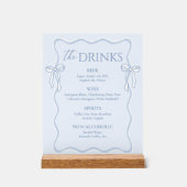 Bar à cocktails pour mariage poussière bleue de Bo (Recto)