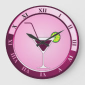 Bar à cocktails rose horloge (Recto)