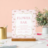 Bar à fleurs pour une Baby Shower sur le thème du (Mariage)