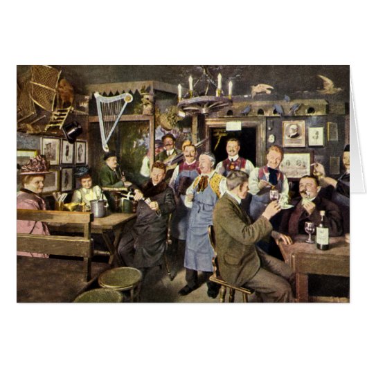 Bar à l'ancienne avec des célébrations populaires, (Devant horizontal)