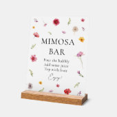 Bar à Mimosa pour une Baby Shower "Amour de Fleur (Angle)