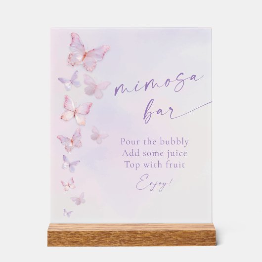 Bar à Mimosa pour une Mariée Papillon