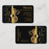 bar à musique carte de visite (Devant / Derrière)