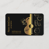 bar à musique carte de visite (Dos)