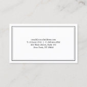 Bar artisanal de style vintage, Restaurant Carte d (Dos)