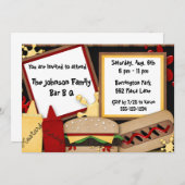 Bar B Q Invitations de la partie de pique-nique Fa (Devant / Derrière)