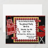 Bar B Q Picnic Party Uitnodigingen Aankondiging (Voorkant / Achterkant)