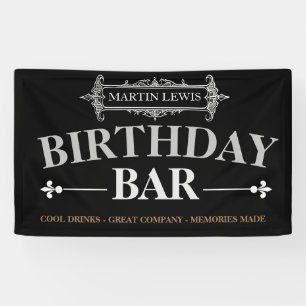 bar bannière événement d'anniversaire