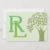 Bar Bat Bnai Arbre de vie Mitzvah Invitation (Dos)