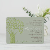 Bar Bat Bnai Tree of Life Mitzvah Invitation (Debout devant)