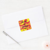 Bar Bat Mitzvah 60's Style Stickers Square (Envelop)