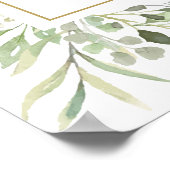 Bar Bat mitzvah Affiche de bienvenue de verdure (Coin)