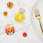 Bar Bat mitzvah Confetti Vagues Silvery Linked (Groupe)