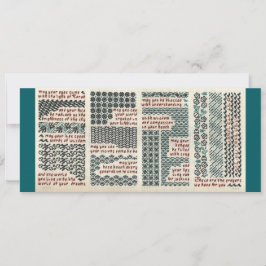 Bar/bat mitzvah, geboorte- of afstuderen-kaart