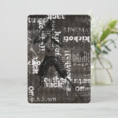 Bar Bat Mitzvah Invitation Football Theme Kaart (Staand voorkant)